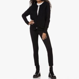 SPANX Black Dress Tummy Shaping ankle trousers pants back pockets size Small